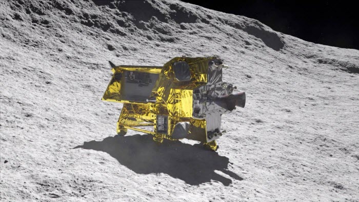  مركبة يابانية تلتقط عينات لصخور من سطح القمر 